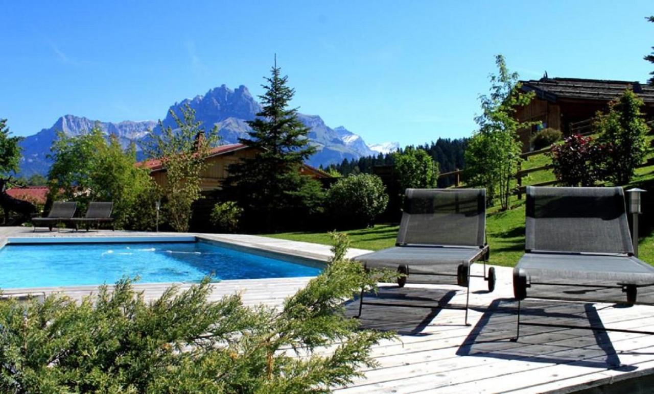 Le Cerf Amoureux Chalet Prive & Spa 살랑쉬 외부 사진