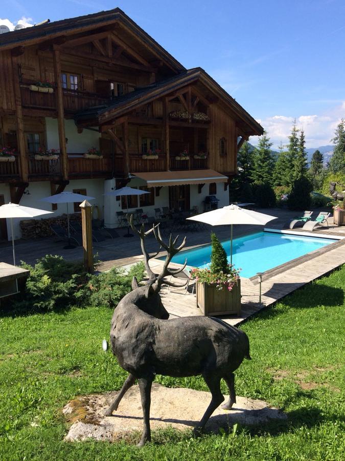 Le Cerf Amoureux Chalet Prive & Spa 살랑쉬 외부 사진