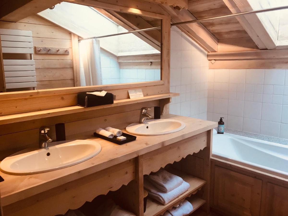 Le Cerf Amoureux Chalet Prive & Spa 살랑쉬 외부 사진