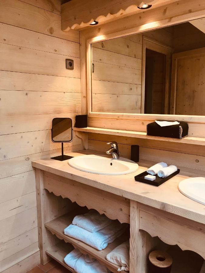 Le Cerf Amoureux Chalet Prive & Spa 살랑쉬 외부 사진